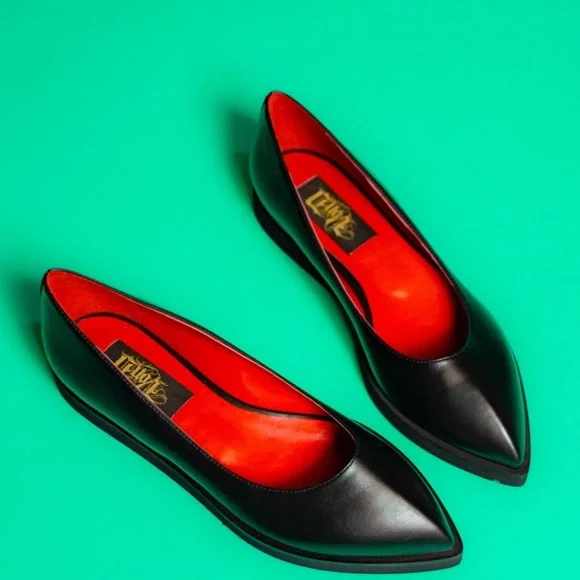 Von D Roxy Ballerina Flats- Vegan Goth - Picture 10 of 10